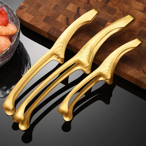 Stainless Steel Korean BBQ Tongs Food Tweezers Anti-slip Heat Resistant Cooking Tongs For Grilling Bread Meat Kitchen Utensils