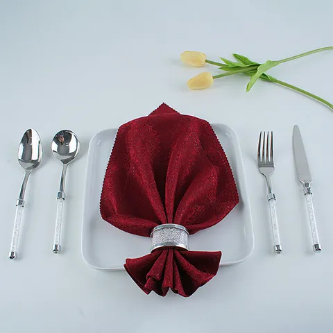 Stainless Steel Napkin Ring Silver Metal Round Napkin Holder Elegant Table Decor For Wedding Party Dining Room Tableware