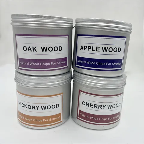Astillas de Madera Naturales para Pistola Ahumadora Ahumado de Alimentos Madera de Manzano Cerezo Roble Hickory para Cocina Molecular Cóctel Barbacoa