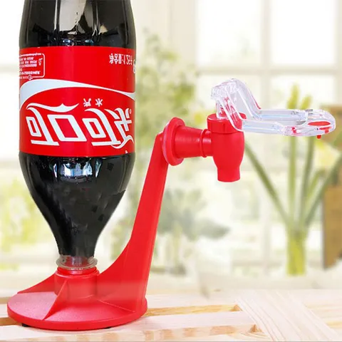 Portable Plastic Soda Beverage Dispenser Inverted Drinker Water Dispenser With Handle For Home Party Beverage Dispensing Tool