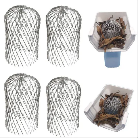Protège-Gouttière en Aluminium Filtre à Feuilles Couverture de Protection en Maille Filtre de Descente de Toit Maille d'Aluminium Extensible