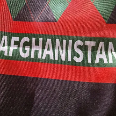 Afghanistan National Flag Satin Scarf For Women Men Ethnic Digital Print Tassel Scarf Celebration Daily Decoration Long Scarf
