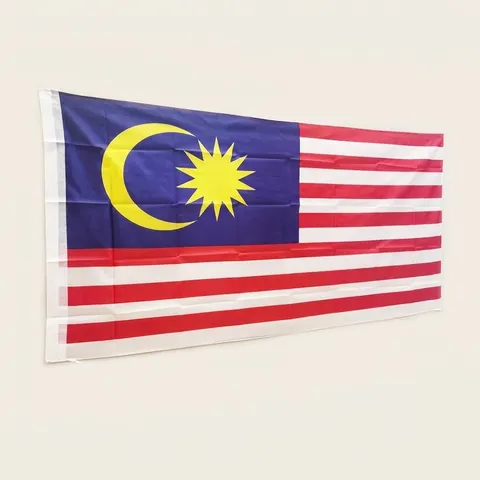 Malaysia National Flag Set State Flags Polyester Hanging Banner Jalur Gemilang Malaysian Federal Territory Flags For Outdoor Decoration