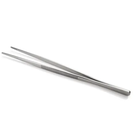 Stainless Steel Kitchen Tweezers Tongs Non-slip Precision Food Tongs For BBQ Cooking Plating Long Metal Tweezers Kitchen Tongs