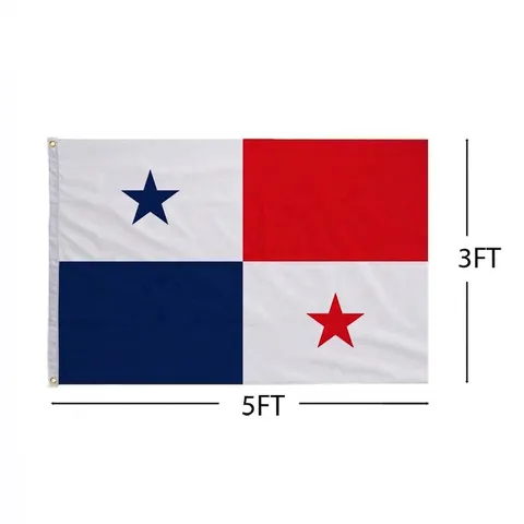 Panama Nationalflagge Polyester Banner Für Outdoor Indoor Parade Feier Lichtbeständig Bedruckte Haus Garten Dekoration