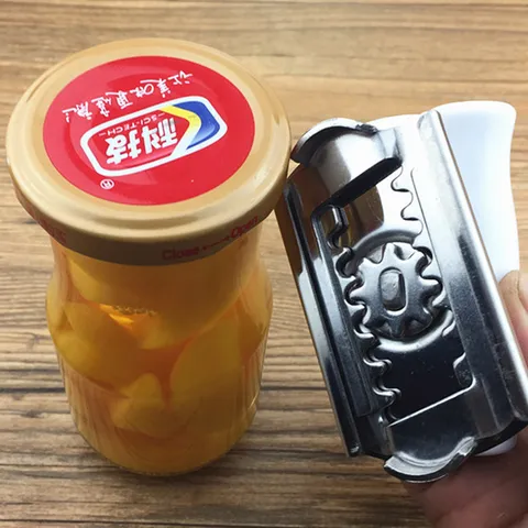 Verstellbarer Edelstahl Dosenöffner Manueller Glasöffner Mit Kraftsparendem Griff Küche Multifunktionales Gadget Für Zuhause