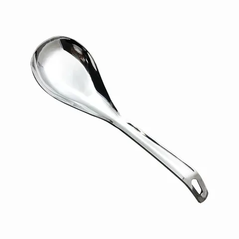 Stainless Steel Thickened Soup Spoon Korean Style Long Handle Large Porridge Rice Serving Spoon For Kitchen Home Dining