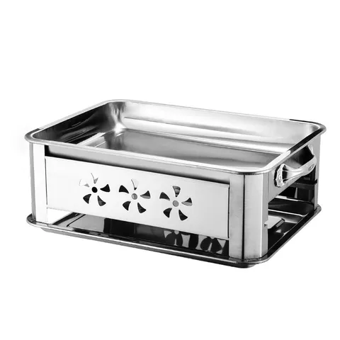 Verdickter Edelstahl Fischgrillofen Holzkohle Alkohol Dual Use Ausziehbarer Belüfteter Grill Für Restaurant Kommerzielle Heimküche