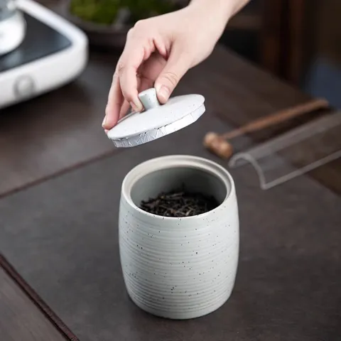 Japanisches Keramik Tee Set Tragbare Reise Kung Fu Teegeschirr Mit Teekanne Tassen Teedose Schneeglasur Sesam Punkte Design Geschenkbox