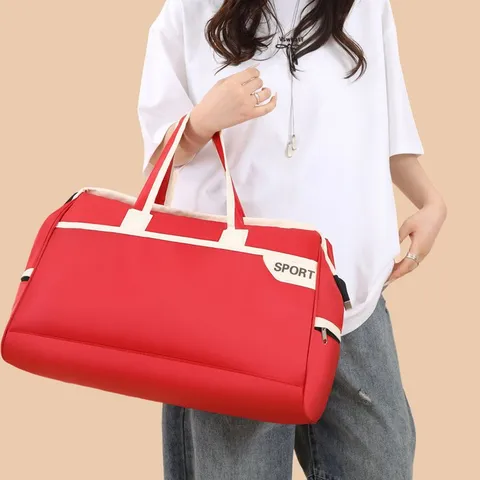 Large Capacity Travel Duffel Bag Oxford Cloth Water Resistant Sports Fitness Luggage Bag For Short Trip Weekend Overnight Boarding Bag
