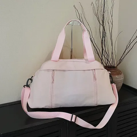 Nylon Sports Gym Bag For Women Men Casual Travel Duffel Bag Large Capacity Waterproof Handbag Shoulder Bag Weekender Overnight Bag