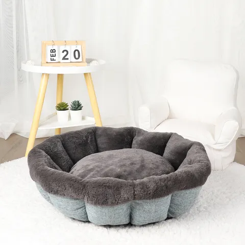 Pet Bed Warm Tart Dog Bed Soft Plush Cat Bed Comfortable Sleep Pet Cushion For Small Medium Dogs And Cats Winter Indoor Use