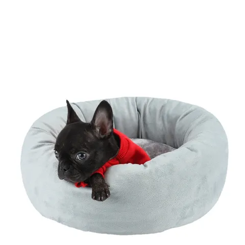 Round Pet Bed Ultra Soft Crystal Velvet Cat Nest Indoor Winter Warm Dog Bed With Removable Cushion For Small Medium Cats Dogs