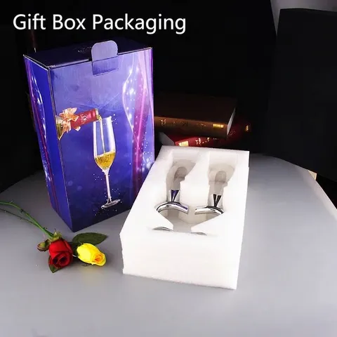 Flûtes à Champagne en Cristal en Forme de Cœur Support en Alliage de Zinc Verres de Mariage Cadeau Anniversaire Romantique