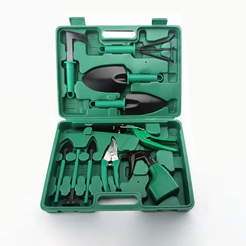 Garden Planting Tools Shovel Rake Pruning Shears Watering Kettle With Storage Box For Home Balcony Gardening