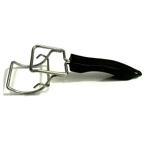 Stainless Steel Chrome Plated Anti-Scalding Oven Pan Gripper With Insulated Handle Heat Resistant Hot Plate Retriever Kitchen Accessory