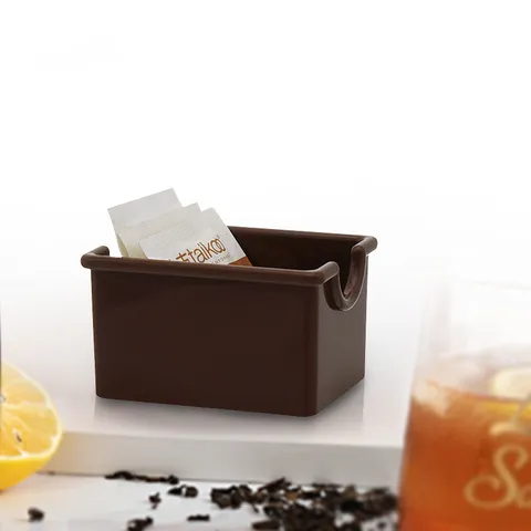 Acryl Teebeutelhalter Zuckerpaket Organizer Rechteckig Schreibtisch Kaffee Zuckerbox Für Büro Restaurant Cafe Klar Schwarz Weiß Aufbewahrungsbox