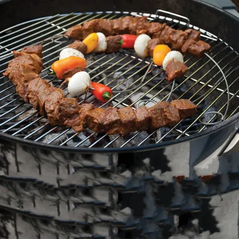 Brochetas de Barbacoa de Acero Inoxidable Flexibles Largas Brochetas Plegables de Alambre para Cocinar en Camping al Aire Libre