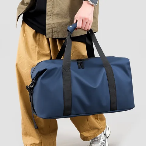 Sac de Sport Gym Hommes Femmes Séparation Sec Humide Sac de Voyage Avec Compartiment à Chaussures Indépendant Étanche