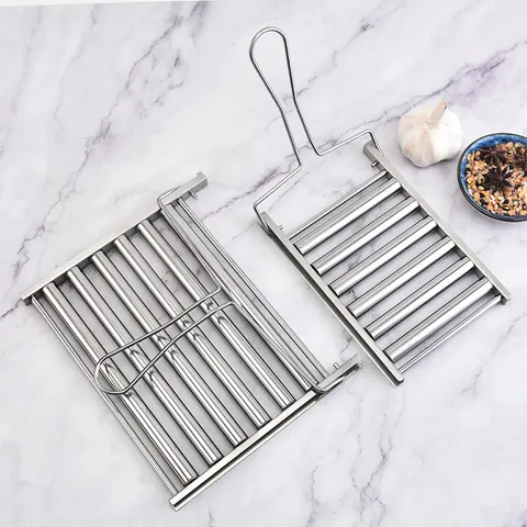 Stainless Steel Rolling Hot Dog Roller Rack Portable BBQ Grill Sausage Cooker Outdoor Home Barbecue Tool