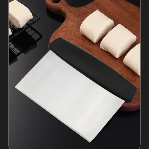 Stainless Steel Dough Scraper Bench Scraper Plastic Handle Kitchen Baking Pastry Dough Cutter Scraper Tool Bread Pizza