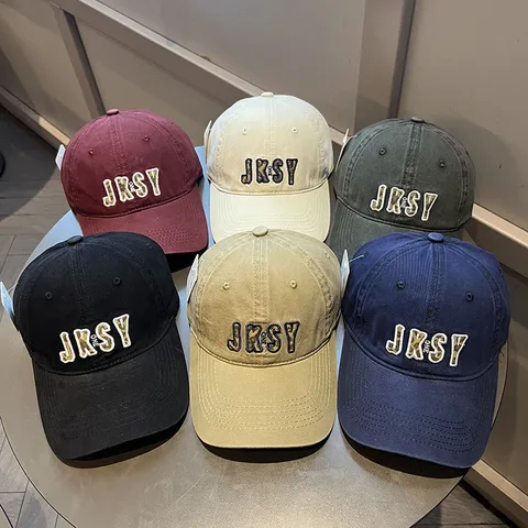 Casquette de Baseball en Coton Brodé de Lettres Décontractée Mode Pare-soleil Bord Incurvé Réglable Snapback Chapeau pour Hommes Femmes