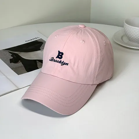 Casquette de Baseball à Broderie de Lettres Mode Séchage Rapide Ajustable Extérieur Pare-soleil pour Hommes Femmes
