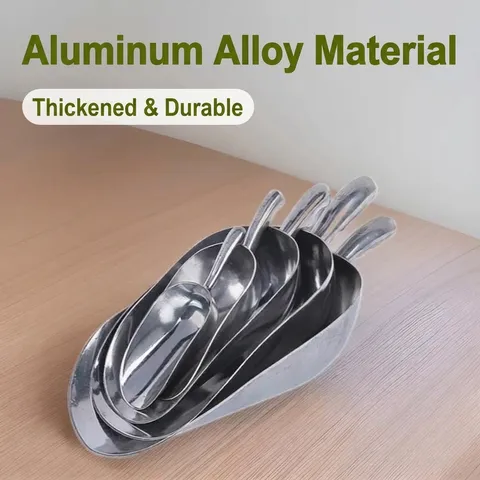 Pelle à Glaçons Épaisse en Alliage d'Aluminium Pelle Alimentaire Polyvalente pour Farine Fruits Secs Grain Outil de Cuisine en Métal