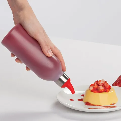 Japanese Style Squeeze Sauce Bottle 450ml Translucent Condiment Dispenser For Ketchup Mustard Oil Vinegar Household Kitchen Tool