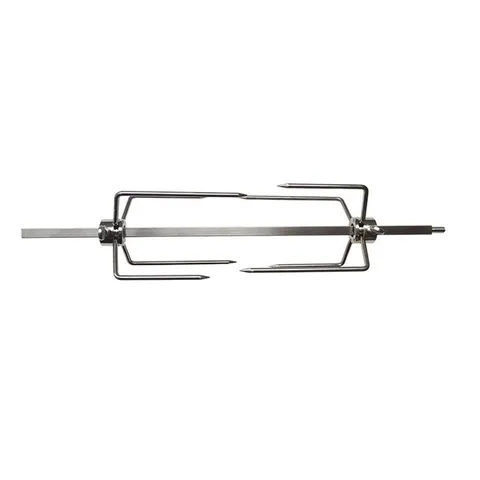 Stainless Steel Rotisserie Meat Forks Heavy Duty BBQ Roasting Spit Meat Clamps Chicken Universal BBQ Accessory
