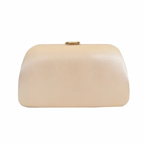 Elegant Satin Polyester Evening Clutch Bag Vintage Leaf Metal Clasp Chain Handbag For Party Wedding Banquet Dress Accessories Women