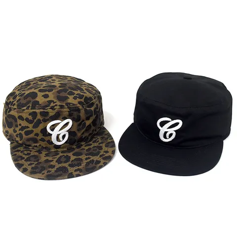 Gorra de Visera Plana de Algodón Bordado Letra Casual Streetwear Estampado de Leopardo Gorra de Béisbol Hip Hop al Aire Libre Unisex
