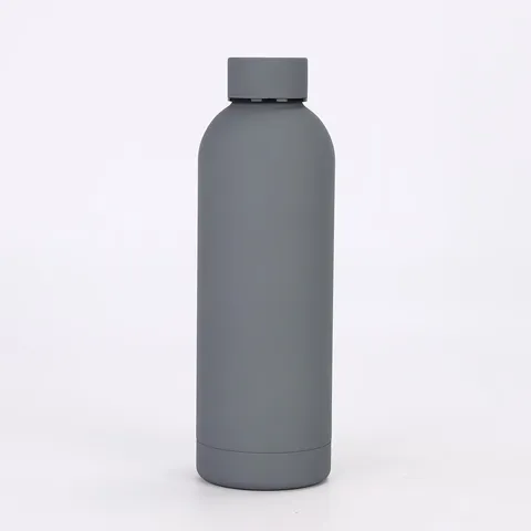 Matte Vakuumisolierte Edelstahl Wasserflasche Tragbare Auslauffreie Sportflasche Thermoskanne Für Outdoor Gym Büro Reisen Große Kapazität
