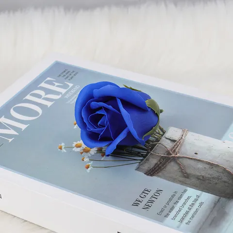 Cabezas de Rosa de Flores de Jabón Románticas Con Base Para Ramos de Boda DIY y Decoración de Cajas de Regalo Decoración Floral Artificial