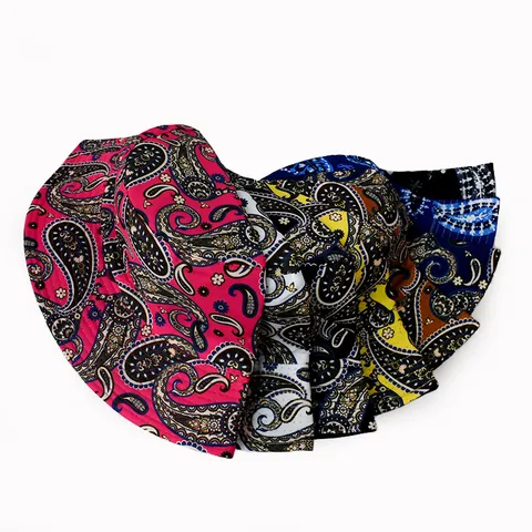 Chapeau Bob Réversible à Imprimé Paisley Vintage pour Femme Homme Printemps Été Extérieur Casual Protection Solaire