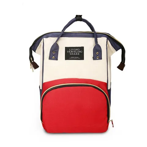 Mode Colorblock Oxford Doek Rugzak Voor Vrouwen Grote Capaciteit Reizen Luiertas Unisex Laptop School Casual Tas