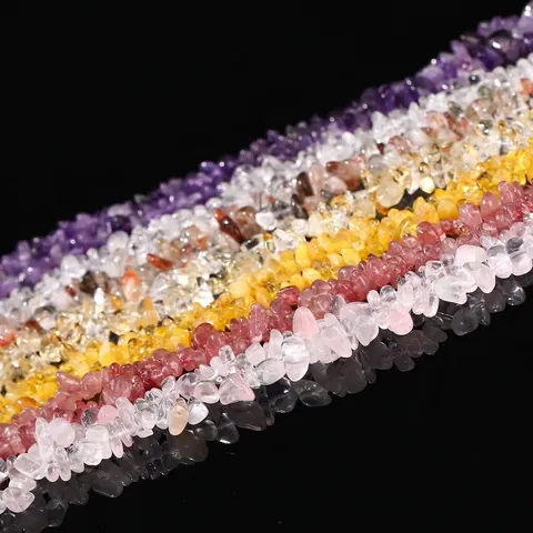 Natürliche Kristallstein Splitter Perlen Poliert Unregelmäßig Quarz Mineral Edelsteine Für DIY Schmuckherstellung Armband Zubehör