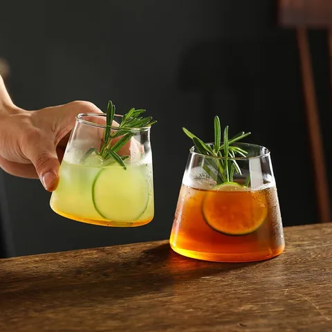 Mount Fuji Glasbecher Hitzebeständig Handgeblasen Transparent Whiskey Bier Glas Für Milch Saft Frühstück Zuhause Trinkgeschirr
