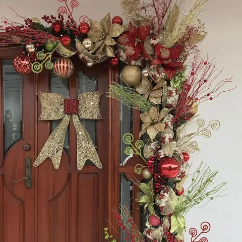 Weihnachten Glitzer Stiele Picks Künstliche Beeren Lockig Wirbel Sprays Für Feiertagsbaum Zuhause Vase Blumenarrangement DIY Deko Ornamente