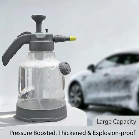 Manual Pressure Foam Sprayer Handheld Car Wash Cleaning Foam Pot For Home Disinfection Gardening Adjustable Nozzle Large Capacity Sprayer
