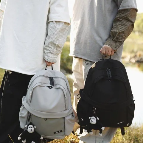 Large Capacity Nylon Casual Backpack School Bookbag Travel Daypack For Women Student Book Bag
