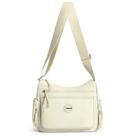 Casual Nylon Oxford Cloth Multi Layer Shoulder Bag Lightweight Large Capacity Crossbody Bag For Women Daily