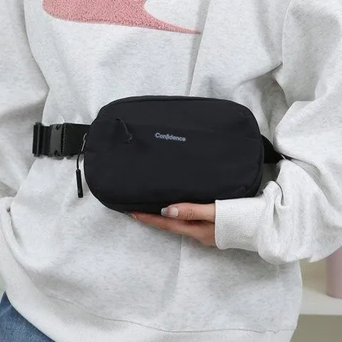 Unisex Nylon Waterproof Chest Bag Simple Portable Sling Shoulder Bag Casual Fashion Waist Pack Outdoor Sport Phone Bag