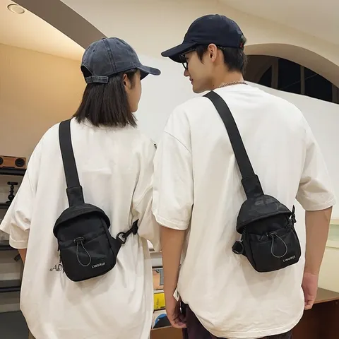 Urban Minimalist Unisex Chest Bag Outdoor Sporty Sling Bag Casual Waterproof Nylon Camouflage Crossbody Bag For Men Women Trend Commute Travel Fashion Bag
