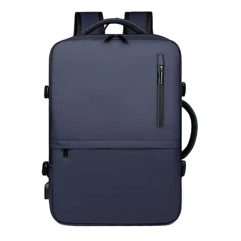 Men Business Travel Backpack Large Capacity 17 Inch Laptop Bag Commuter Waterproof Oxford Cloth Casual Backpack