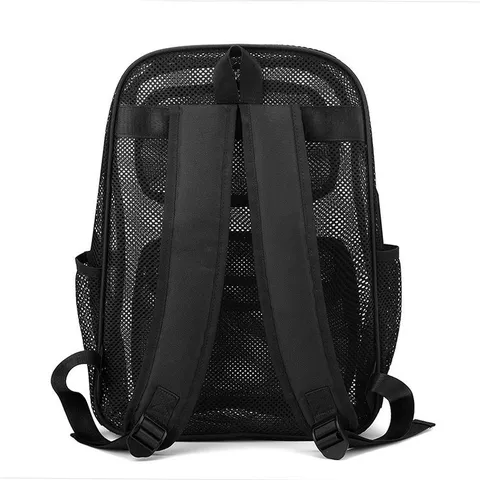 Casual Nylon Mesh Backpack Large Capacity Breathable Travel Fitness School Bag For Men Outdoor Sports Daypack