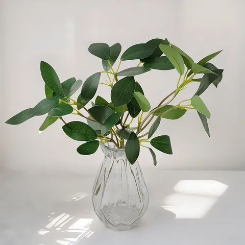 Branche de Plante Artificielle Faux Verdure Feuille d'Orange Feuille d'Alocasia Décoration Maison Accessoires de Photographie Arrangement Floral