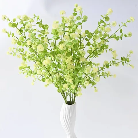 Nordischer Waldstil Künstliches Grün Spray Seidenblume Dekorative Pflanze Stiel Für Hochzeit Bogen Home Anordnung Bankett Dekor