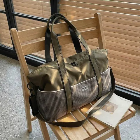 Grand Sac de Sport Duffel Bag Séparation Humide et Sèche Sac de Voyage Sport Oxford Imperméable pour Hommes Femmes