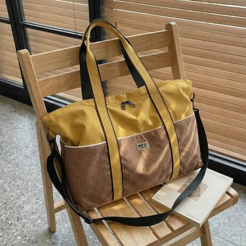 Grand Sac de Sport Duffel Bag Séparation Humide et Sèche Sac de Voyage Sport Oxford Imperméable pour Hommes Femmes